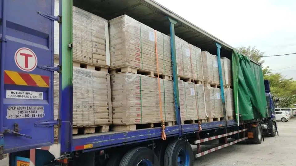 Commercial movers handling a mall relocation in Malaysia